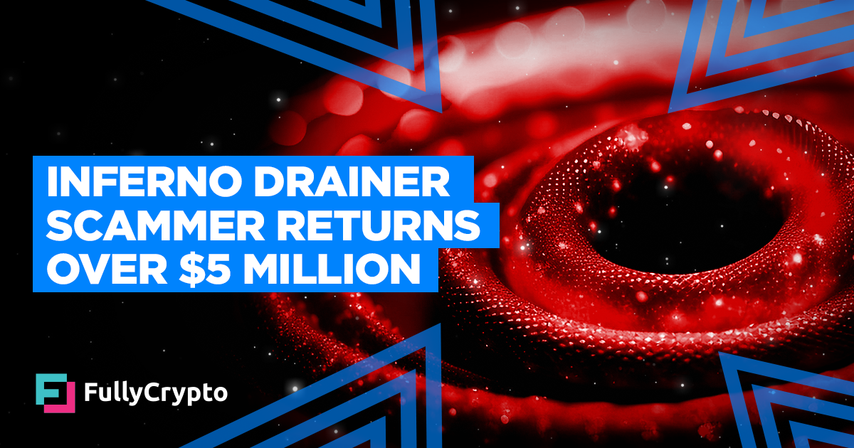 Inferno Drainer Scammer Returns Over $5 Million of Stolen Funds