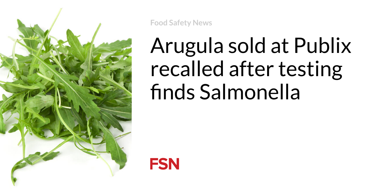 Arugula sold at Publix recalled after testing finds Salmonella